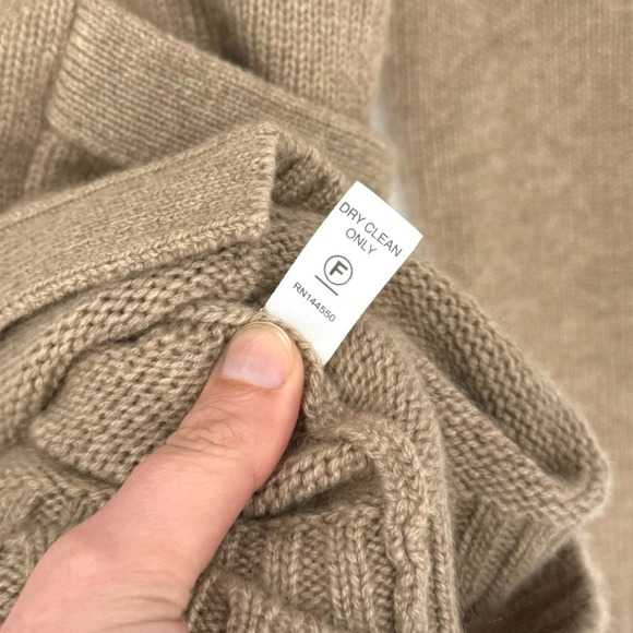 The Doffer Boys Cashmere‎ Favourite Old Cardigan Tan Medium V-neck Button Front - Picture 8 of 8